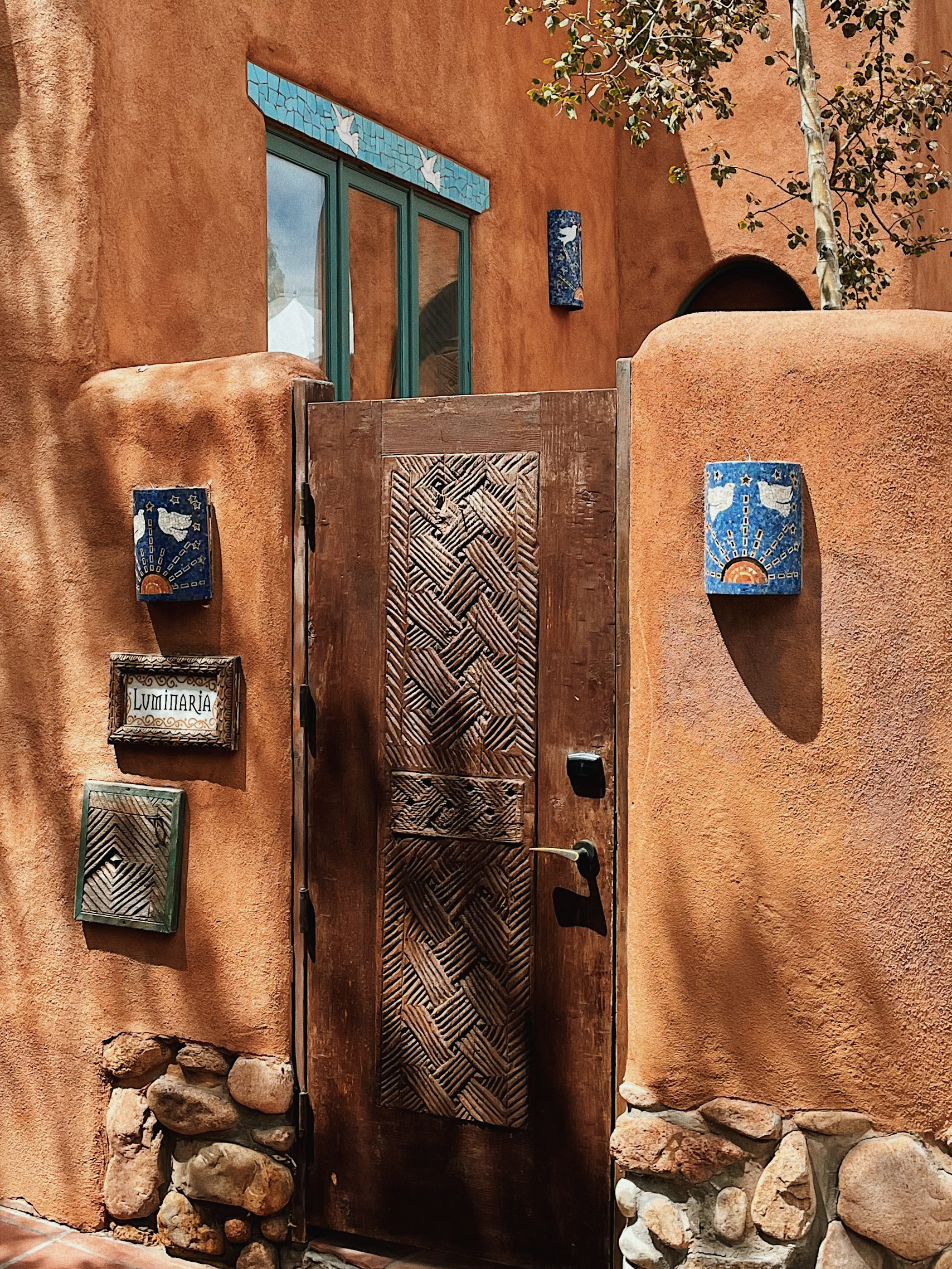 Adobe style architecture in Santa Fe